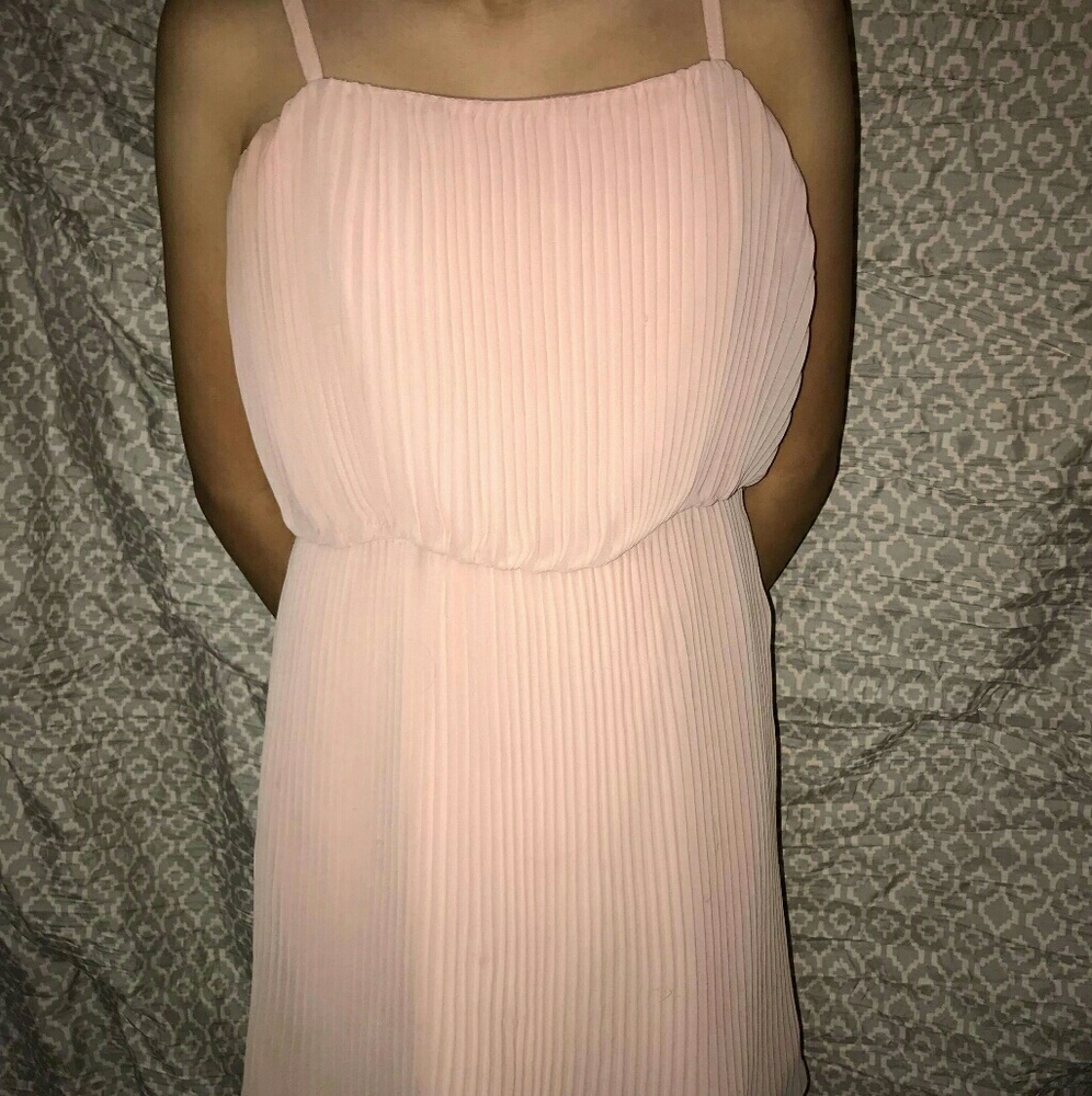light pink dress